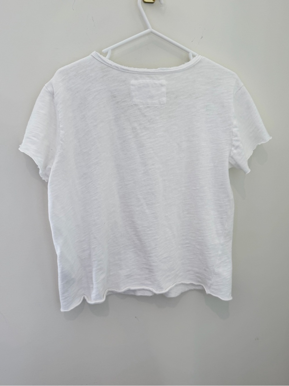 Dear John Crisp White V-Neck Women's Tee - Picture 3 of 6